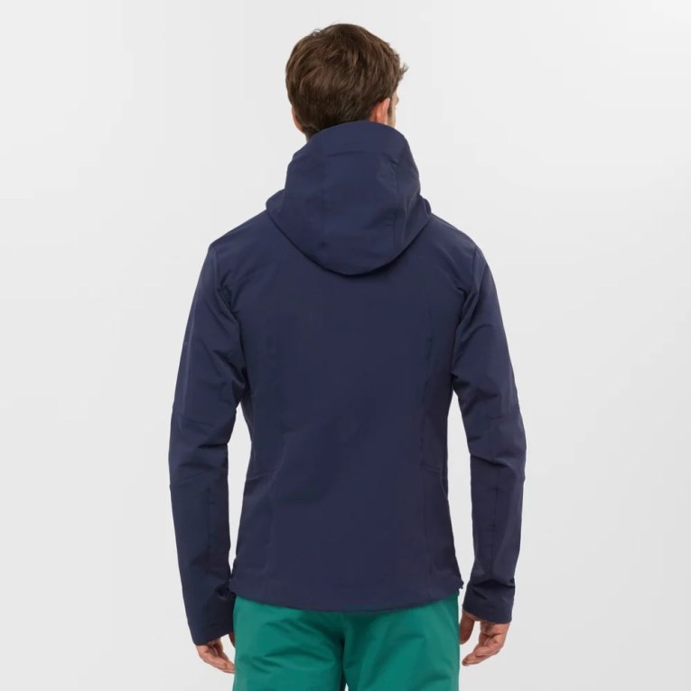 Casaco Salomon Outpeak Softshell Full Zip Masculino Azul Marinho | PT O07435